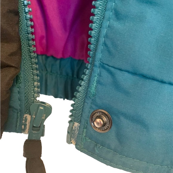 Vintage Columbia Ski Jacket Teal and Purple Size Large - Picture 14 of 15